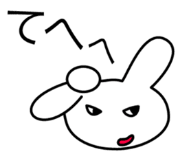 Osaka bunny laughs sticker #4898046