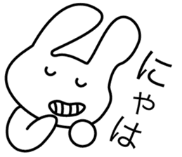 Osaka bunny laughs sticker #4898053