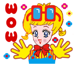 Happy  Girls by Koji Matsuoka sticker #4898740