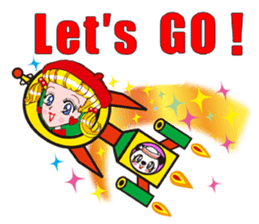 Happy  Girls by Koji Matsuoka sticker #4898746