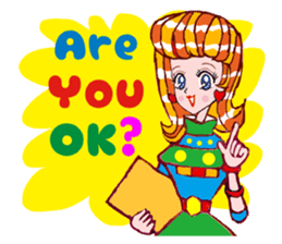 Happy Girls by Koji Matsuoka sticker #4898750