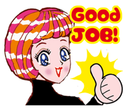 Happy  Girls by Koji Matsuoka sticker #4898768