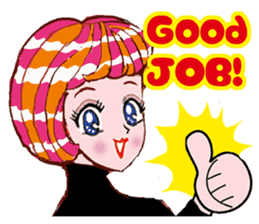 Happy Girls by Koji Matsuoka sticker #4898768