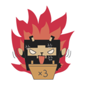 Lamky: Square Invasion sticker #4898985