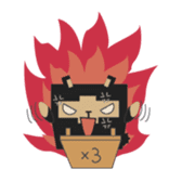 Lamky: Square Invasion sticker #4898985