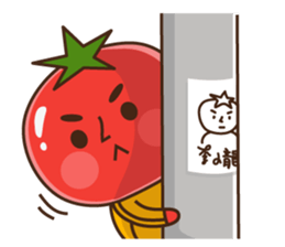 Kung Fu tomato sticker #4899543
