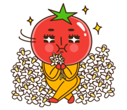 Kung Fu tomato sticker #4899548