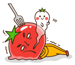 Kung Fu tomato sticker #4899549