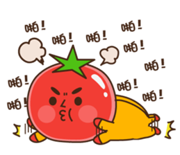 Kung Fu tomato sticker #4899550