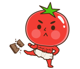 Kung Fu tomato sticker #4899551