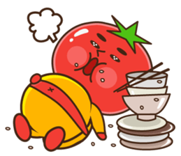 Kung Fu tomato sticker #4899552