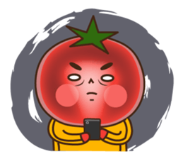 Kung Fu tomato sticker #4899555