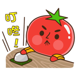 Kung Fu tomato sticker #4899556