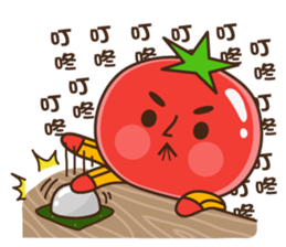 Kung Fu tomato sticker #4899557