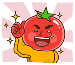 Kung Fu tomato sticker #4899562