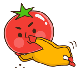 Kung Fu tomato sticker #4899565