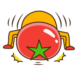 Kung Fu tomato sticker #4899570