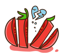 Kung Fu tomato sticker #4899573