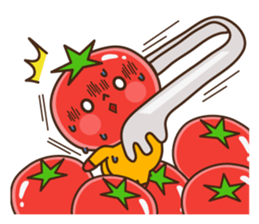 Kung Fu tomato sticker #4899575