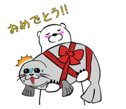 Sticker of polar bear sticker #4900265