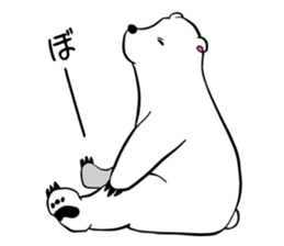 Sticker of polar bear sticker #4900274
