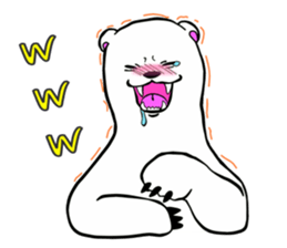 Sticker of polar bear sticker #4900285