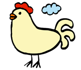 Parent and child of a chicken sticker #4900418