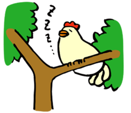 Parent and child of a chicken sticker #4900443