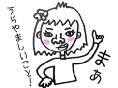 Well, a cute signorina goes. sticker #4900502