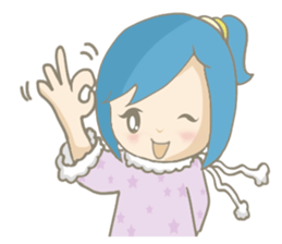 Hello~I am May Blue~is a little nurse~ sticker #4900961