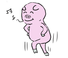 Calm Boar and excitable Pig sticker #4901071