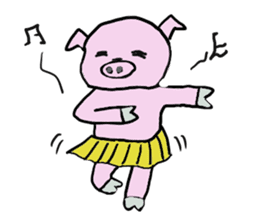 Calm Boar and excitable Pig sticker #4901072