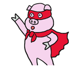 Calm Boar and excitable Pig sticker #4901073
