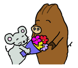 Calm Boar and excitable Pig sticker #4901095