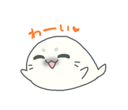 Baby seal named Shiratama sticker #4901417