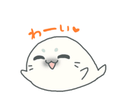 Baby seal named Shiratama sticker #4901417