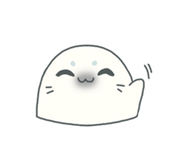Baby seal named Shiratama sticker #4901419