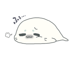 Baby seal named Shiratama sticker #4901422