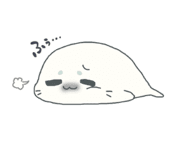 Baby seal named Shiratama sticker #4901422