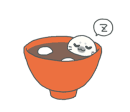 Baby seal named Shiratama sticker #4901423