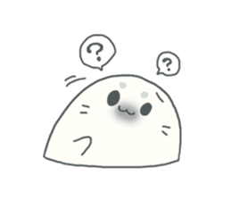 Baby seal named Shiratama sticker #4901426