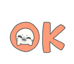 Baby seal named Shiratama sticker #4901434