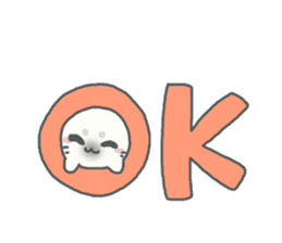 Baby seal named Shiratama sticker #4901434