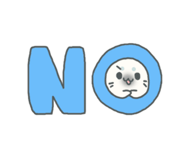 Baby seal named Shiratama sticker #4901435