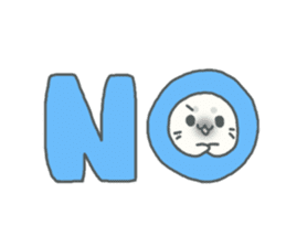 Baby seal named Shiratama sticker #4901435