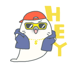 Baby seal named Shiratama sticker #4901437