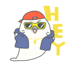 Baby seal named Shiratama sticker #4901437