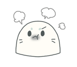 Baby seal named Shiratama sticker #4901439