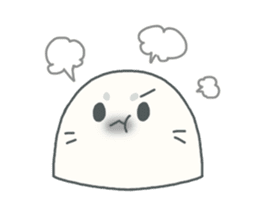 Baby seal named Shiratama sticker #4901439