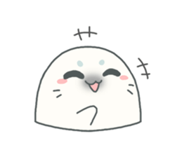 Baby seal named Shiratama sticker #4901444